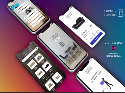 Furniture Business App UI UX app business app e commerce furniture graphic design ui user experience ux