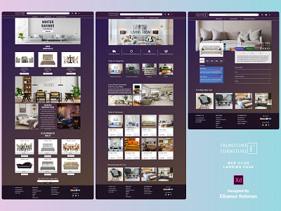 Frontline Furniture Web UI UX