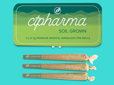 CTPharma Pre Roll Tins cannabis cannabis branding cannabis packaging marijuana packaging product design