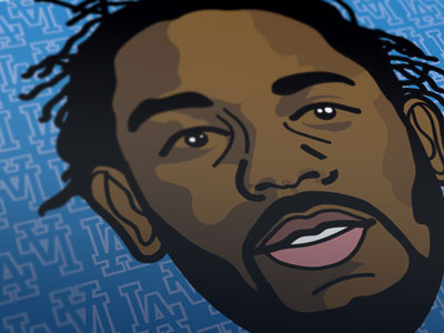 Rap Heads pt 9 - Kendrick Lamar caricature hip hop icon illustration kdot kendrick lamar los angeles music rap rapper west coast