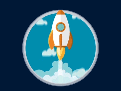 To the infinity and beyond! animation cloud gif nasa rocket sky