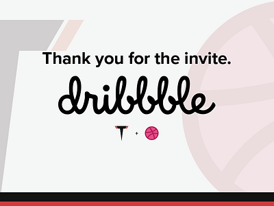 Thank You Dribbble!
