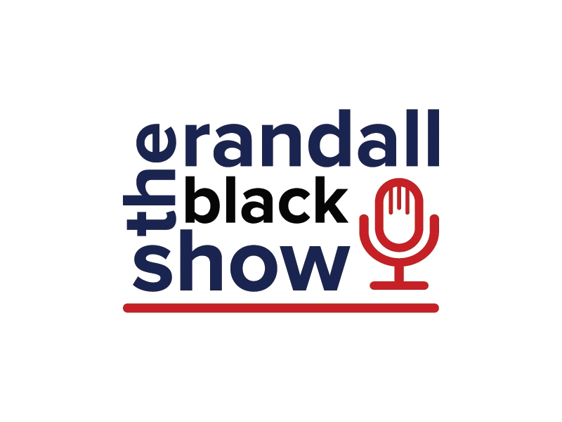 The Randall Black Show Logo branding caster graphic design graphics logo podcast show simple