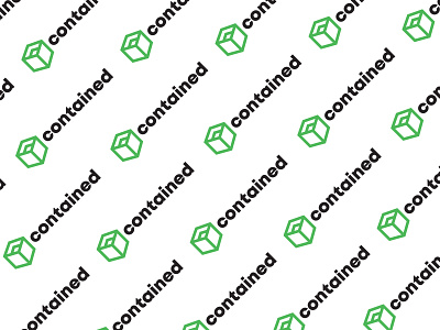 Contained Pattern assets contained green logo logodesign logos pattern pattern design tissue box