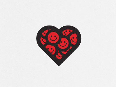 happylove bold design happy heart heart logo love red smile smiley smiley face smileys