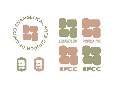 EFCC Brand Exploration brand branding church church branding church design church logo color design logo minimal pattern rock shape solid rock tomb