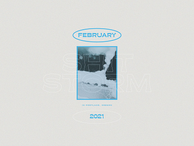 februarY blue design february ice icy layout minimal photo type