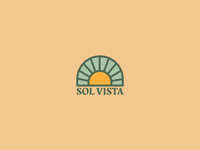 Sol Vista arch badge brand brand design brand identity branding design logo logo design logodesign logos neighborhood shape sol sun vista