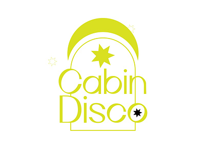 Cabin Disco 01 arch brand cabin design disco gig line moon simple star