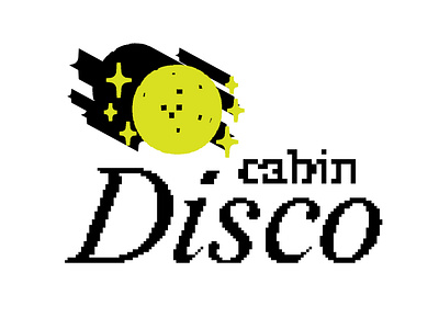Cabin Disco 02 8bit art cabin design digital art disco illustration party