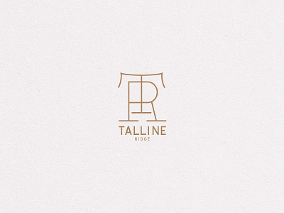 Talline Ridge brand brand design brand identity branding design development identity letters logo logo design monogram ridge tr