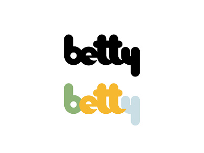 Betty betty brand brand design branding chunky circles custom custom letters custom type hand type letters logo logo design retro round type