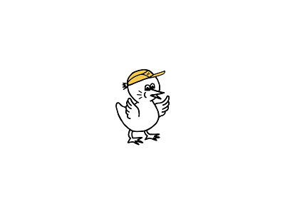 Chick baby chicken chick chirp design drawing hand drawn handmade hat illustration mascot shirt tweet yellow