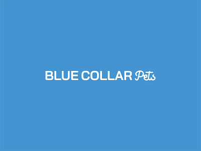 Blue Collar Pets blue blue collar pets brand brand design branding design graphic design logo mobile grooming pet pet grooming type vector