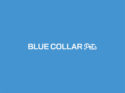 Blue Collar Pets blue blue collar pets brand brand design branding design graphic design logo mobile grooming pet pet grooming type vector