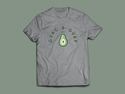 Guac & Guap T-Shirt badge guac guap illustration t shirt design type