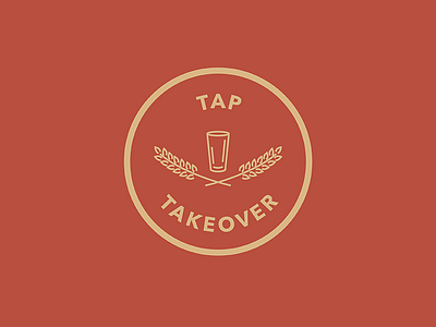 Tap Takeover badge design illustration logo tap takeover