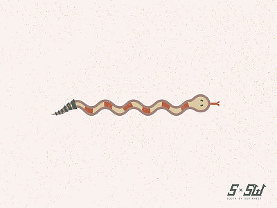 SxSW Snake grit illustration series snake southwest western