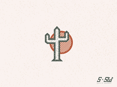 SxSW Cactus cactus grit illustration series southwest sun western