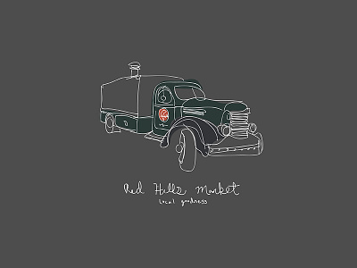 RHM Truck design gestural illustration truck