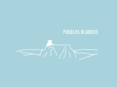 Pueblos Blancos design illustration minimal pueblos blancos simple