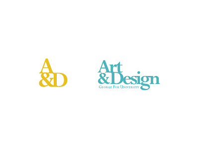 George Fox Art & Design art design logo monogram symbol wordmark