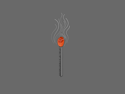 Lit design fire flame illustration match