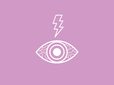 Electric Eye art design eye illustration lightning bolt purple vector