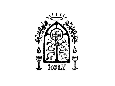 Sunday Sketch cross cup design halo holy illustration laurels sacrament sketch vine