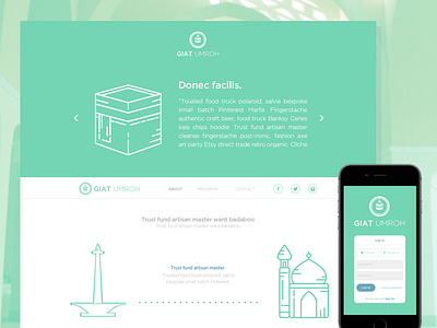 Giat Umrah ( Umrah & Travel Website ) mobile ui ui design ui designer ui designs uiux umrah user interface ux website website designer