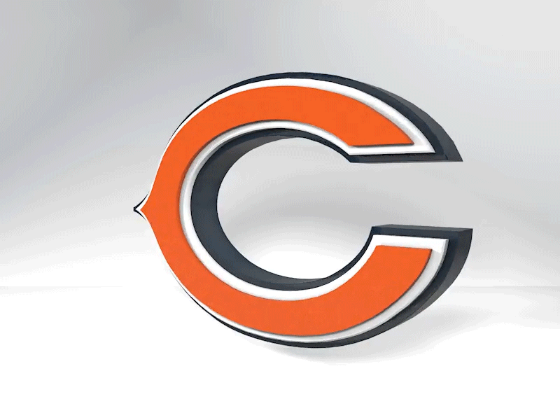 Chicago Bears Logo chicago chicago bears cinema 4d logo nfl