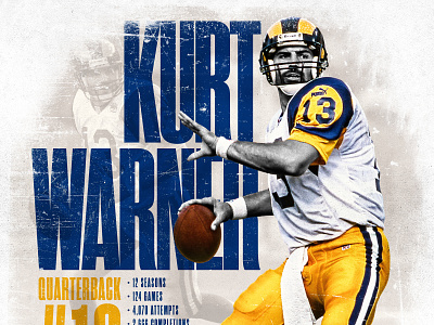 Kurt Warner by Brad Lefeld on Dribbble