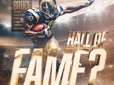 Isaac Bruce Hall of Fame football hall of fame la rams nfl rams sports design st louis rams