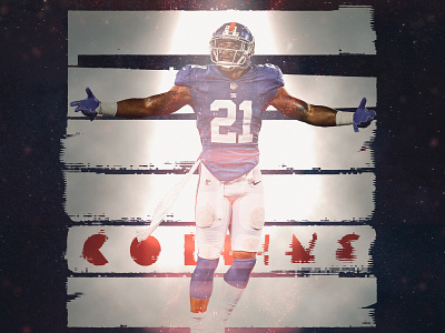 Landon Collins football giants new york giants nfl sports design