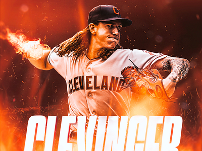 Mike Clevinger baseball indians mlb sports design