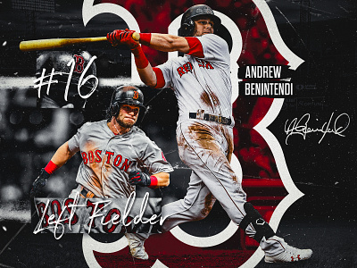 Andrew Benintendi baseball mlb nlcs red sox sports design