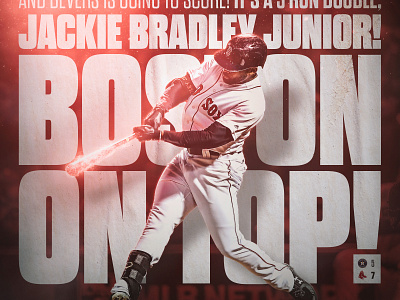 Jackie Bradley Junior alcs baseball mlb red sox sports design