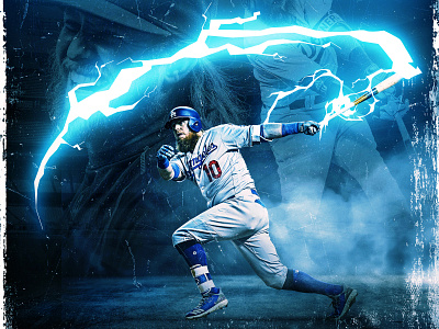 Justin Turner anime baseball dodgers mlb sports design world series