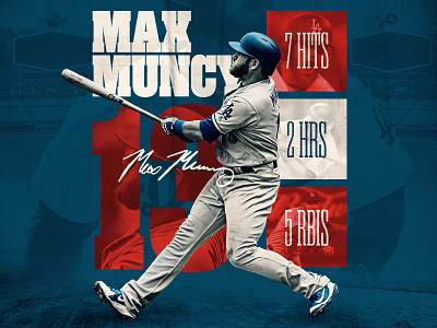 Max Muncy baseball dodgers mlb smsports sports design world series
