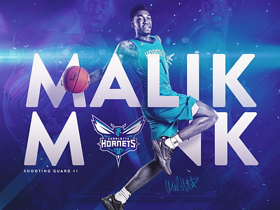 Malik Monk basketball hornets kentucky malik monk nba sports sports design