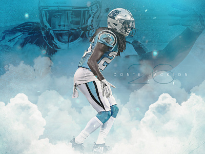 Donte Jackson althletic athlete carolina clouds football nfl panthers sports