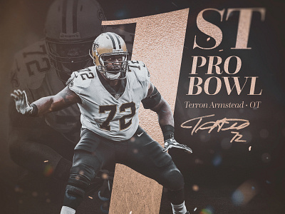 Terron Armstead athlete football nfl saints smsports sports sports app sports design