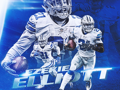 Ezekiel Elliott athlete buckeyes cowboys dallas football nfl ohio state smsports sports sports design zeke