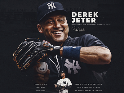 Derek Jeter by Brad Lefeld on Dribbble