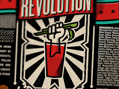 Bloody Revolution Label V9 detail airshp austin bloody label mary packaging