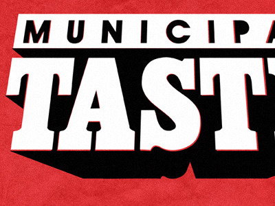 Municipal Taste Poster eboz in progress logo