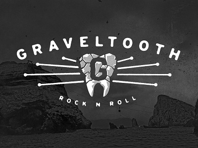 GRAVELTOOTH Lockup logo music rocknroll tooth