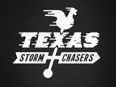 Texas Storm Chasers airshp logo rooster spec speed texas weathervane