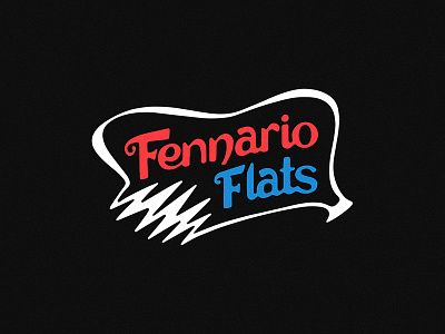 Fennario Flats Logo austin band bluegrass bolt border grateful dead logo rise string texas