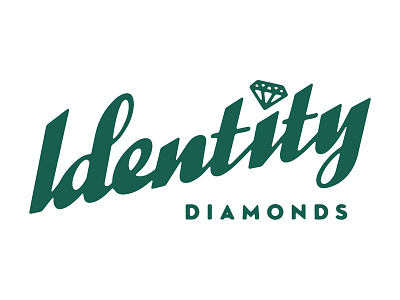 Identity diamonds Script logo austin diamond logo retail rise script